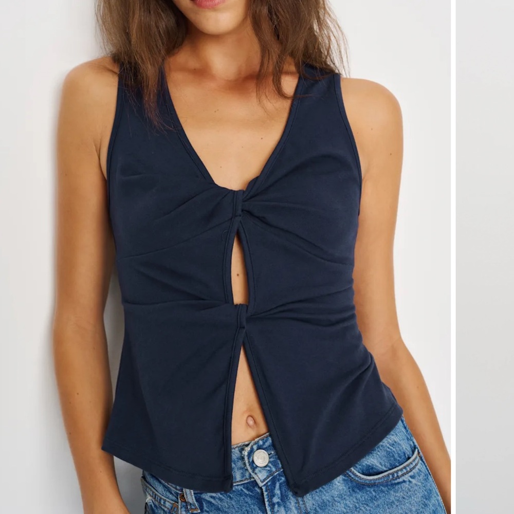 Reformation Tefi knit top